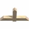 Ekena Millwork Eugene Rough Sawn Timber Gable Bracket, Douglas Fir, 48"W x 24"H x 6"D x 6"F, 12/12 Pitch GBW048X24X0606EUG00RDF - alternate 5